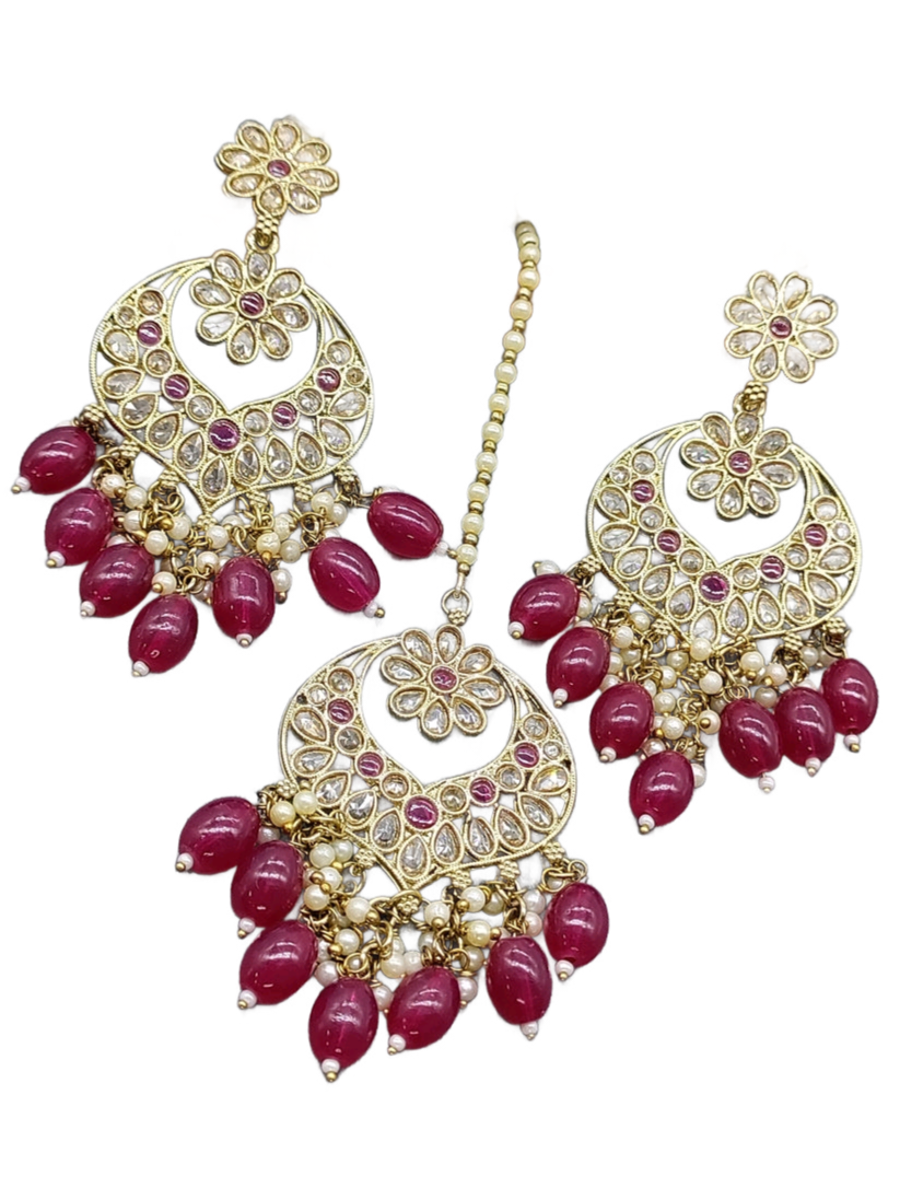 Polki Mehandi Earring & Tica ph58