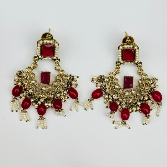 Polki Earring Mehndi ph39