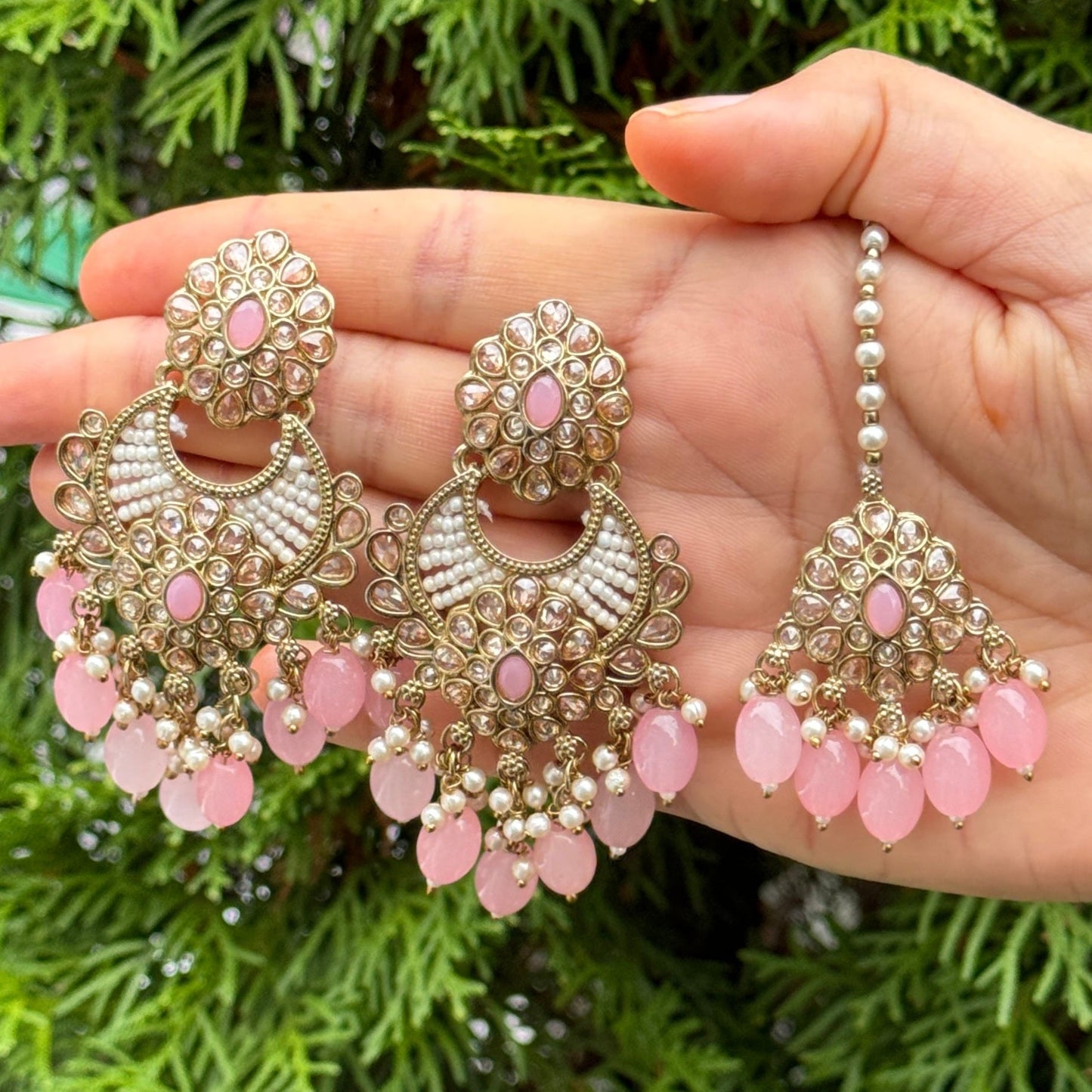 Polki Mehandi Earring &Tica ph57