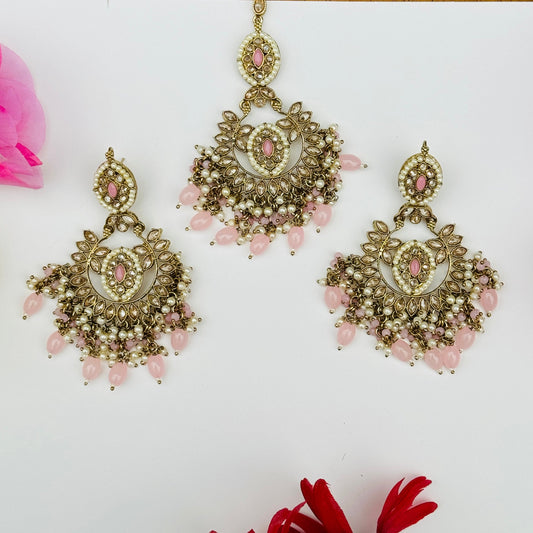 Polki Earring & Tica Mehndi ph56