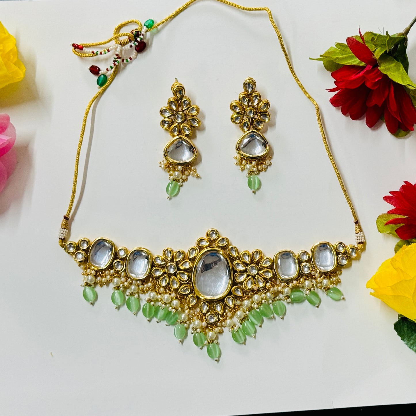 Kundan Necklace and Earrings ph70