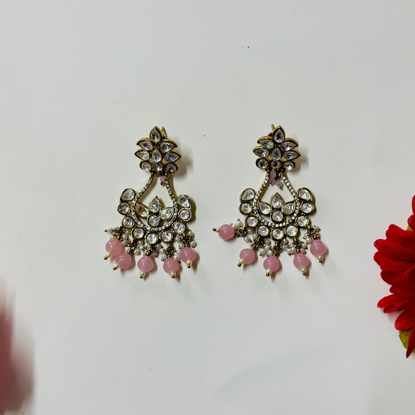 Moissanite Kundan Earrings ph29