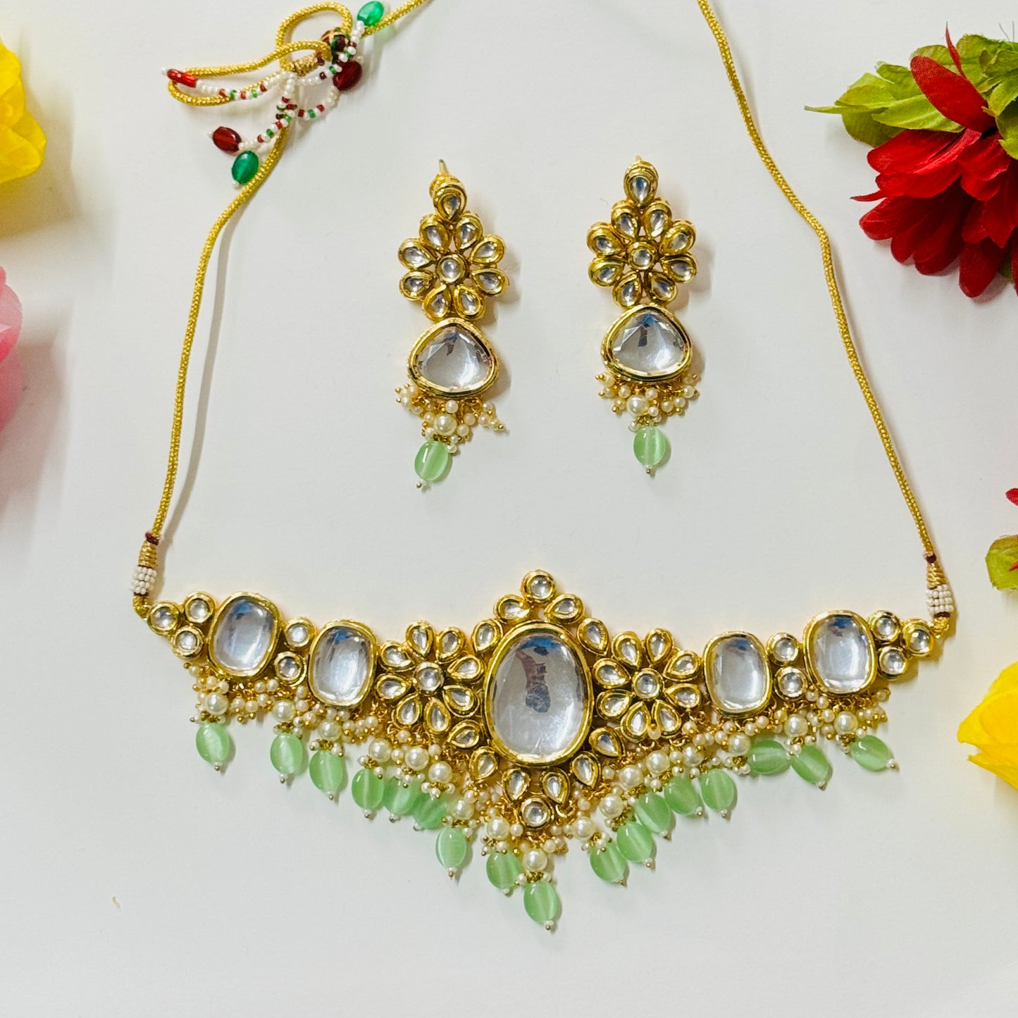 Kundan Necklace and Earrings ph70