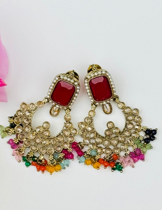 Polki Mehndi Earring ph40